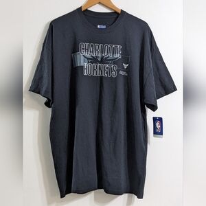 Charlotte Hornets Men's Black Ultimate Style Cotton Short Sleeve T-shirt, 2XL
